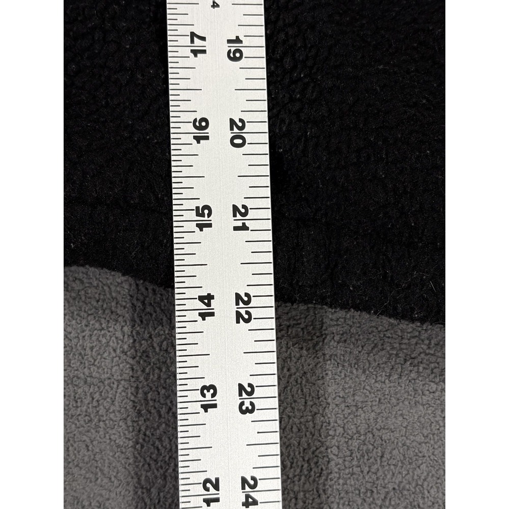 Anthropologie Wilo the Label Fleece Sweatshirt Womens Small Black Half Snap - Picture 5 of 9